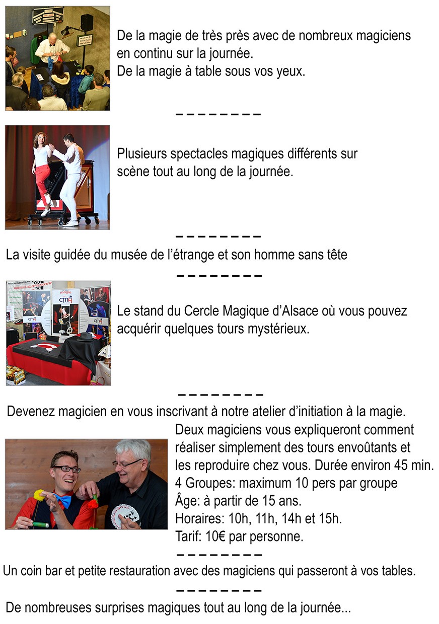 Affiche salon de magie 5 octobre 2025 MAC